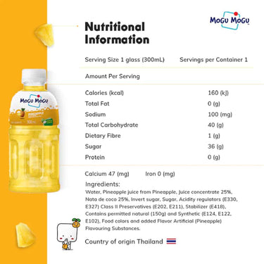 MOGU MOGU - Pineapple Juice-320ml